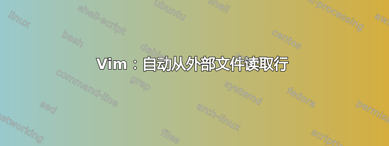 Vim：自动从外部文件读取行