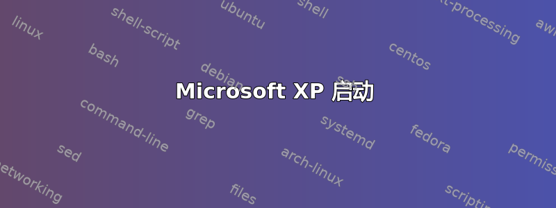 Microsoft XP 启动