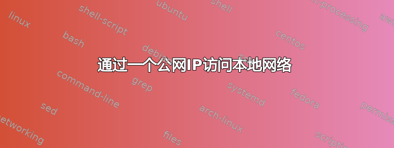 通过一个公网IP访问本地网络