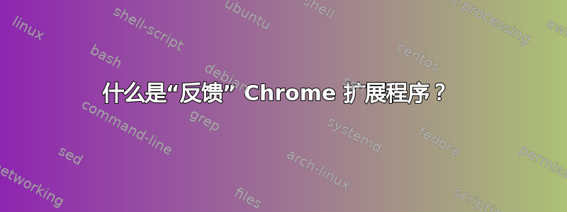 什么是“反馈” Chrome 扩展程序？ 