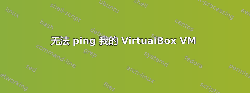 无法 ping 我的 VirtualBox VM