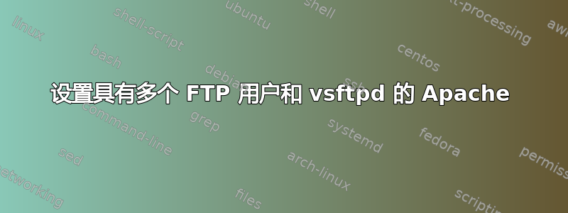 设置具有多个 FTP 用户和 vsftpd 的 Apache