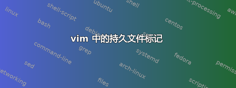 vim 中的持久文件标记