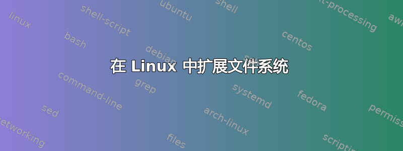 在 Linux 中扩展文件系统