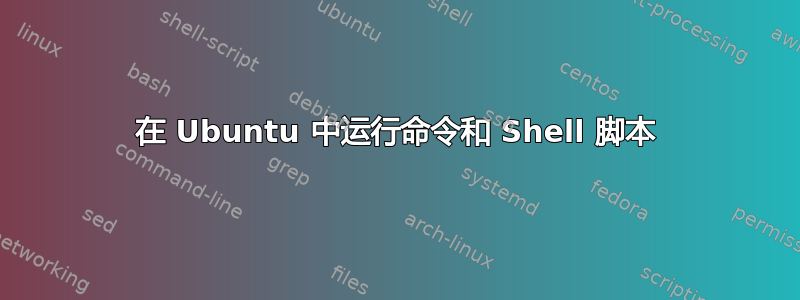 在 Ubuntu 中运行命令和 Shell 脚本