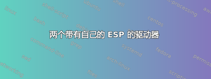 两个带有自己的 ESP 的驱动器