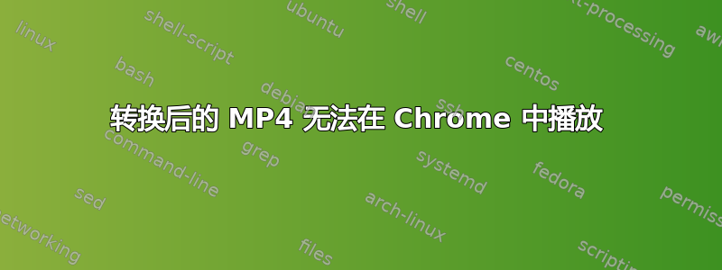 转换后的 MP4 无法在 Chrome 中播放