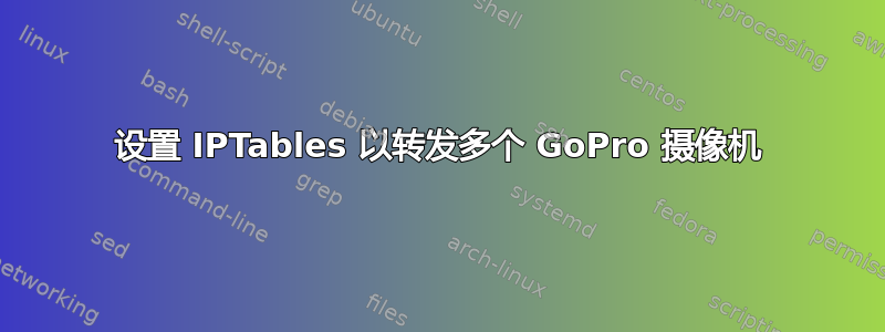 设置 IPTables 以转发多个 GoPro 摄像机