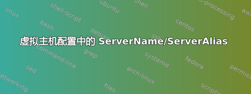 虚拟主机配置中的 ServerName/ServerAlias