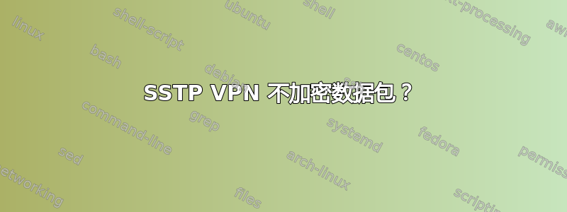 SSTP VPN 不加密数据包？