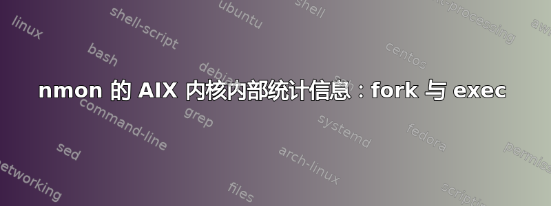 nmon 的 AIX 内核内部统计信息：fork 与 exec