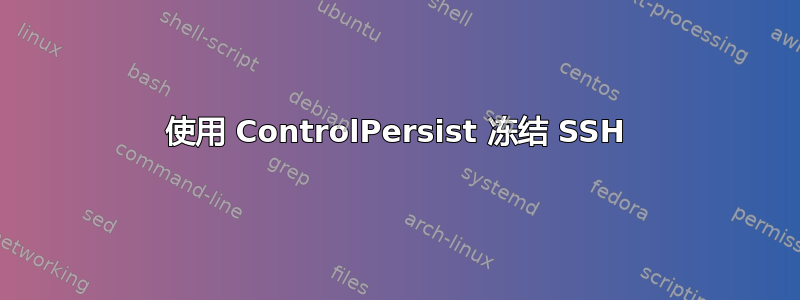 使用 ControlPersist 冻结 SSH