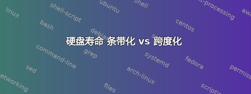 硬盘寿命 条带化 vs 跨度化