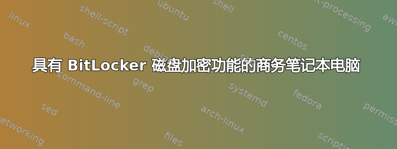 具有 BitLocker 磁盘加密功能的商务笔记本电脑