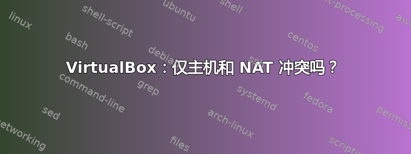 VirtualBox：仅主机和 NAT 冲突吗？