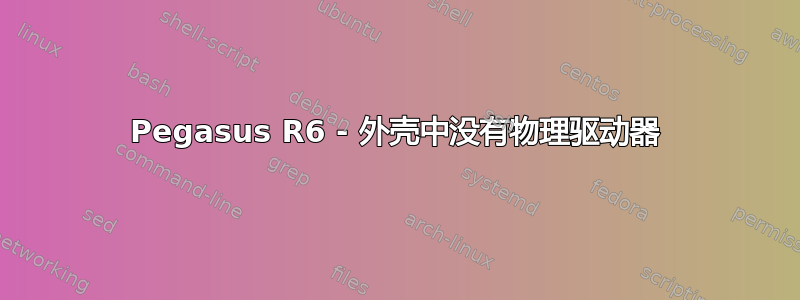 Pegasus R6 - 外壳中没有物理驱动器