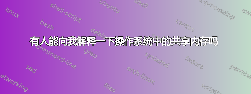 有人能向我解释一下操作系统中的共享内存吗