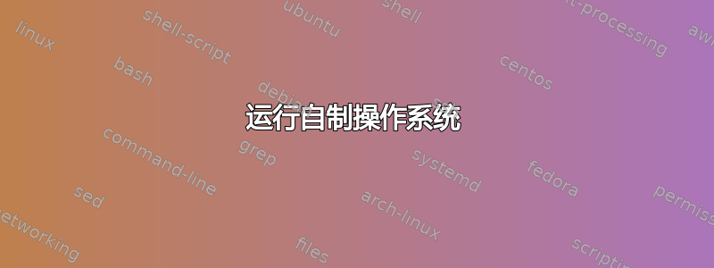 运行自制操作系统