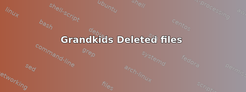 Grandkids Deleted files