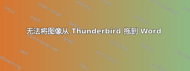 无法将图像从 Thunderbird 拖到 Word