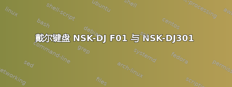 戴尔键盘 NSK-DJ F01 与 NSK-DJ301