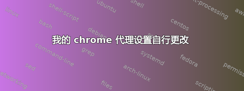 我的 chrome 代理设置自行更改