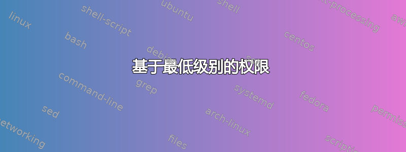 基于最低级别的权限