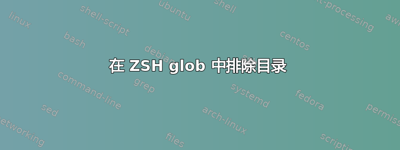 在 ZSH glob 中排除目录