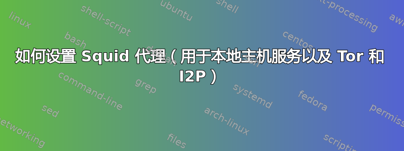 如何设置 Squid 代理（用于本地主机服务以及 Tor 和 I2P）