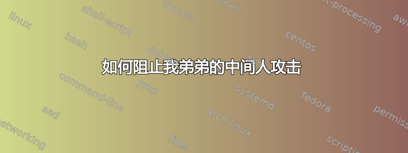 如何阻止我弟弟的中间人攻击