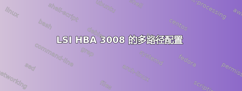 LSI HBA 3008 的多路径配置