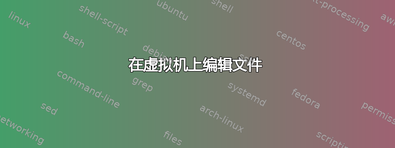 在虚拟机上编辑文件