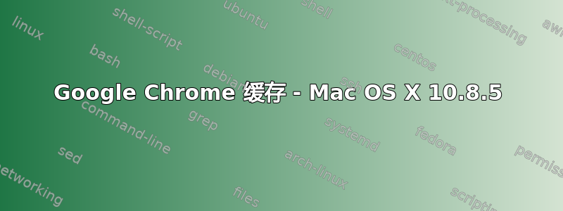 Google Chrome 缓存 - Mac OS X 10.8.5