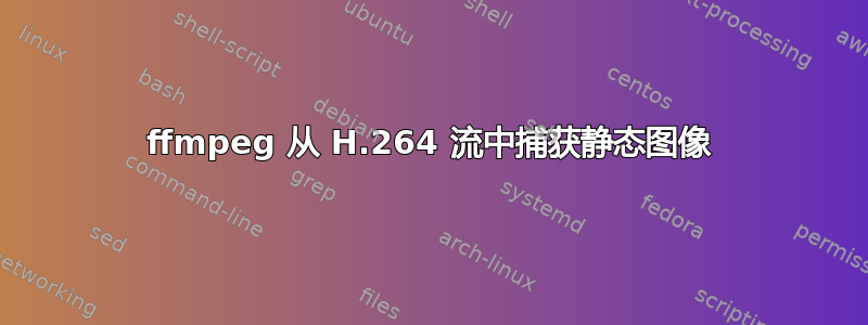 ffmpeg 从 H.264 流中捕获静态图像