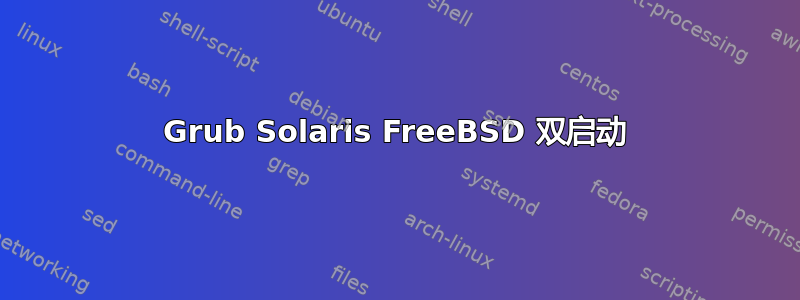 Grub Solaris FreeBSD 双启动