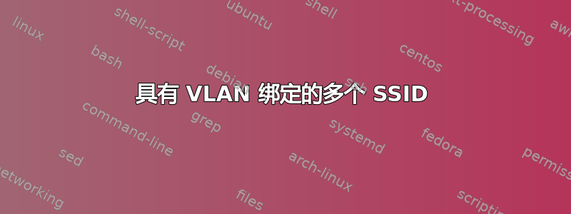 具有 VLAN 绑定的多个 SSID