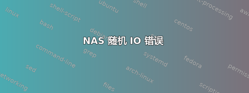 NAS 随机 IO 错误