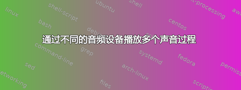 通过不同的音频设备播放多个声音过程