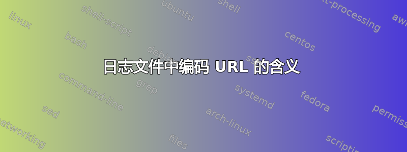 日志文件中编码 URL 的含义