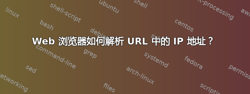 Web 浏览器如何解析 URL 中的 IP 地址？