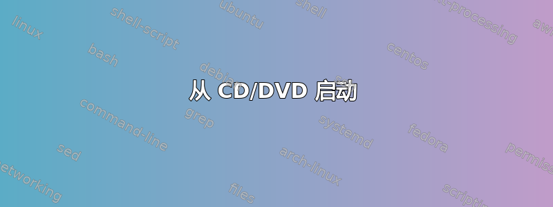 从 CD/DVD 启动