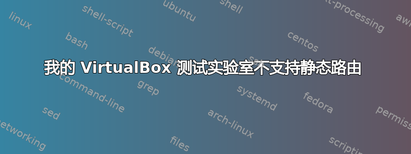 我的 VirtualBox 测试实验室不支持静态路由