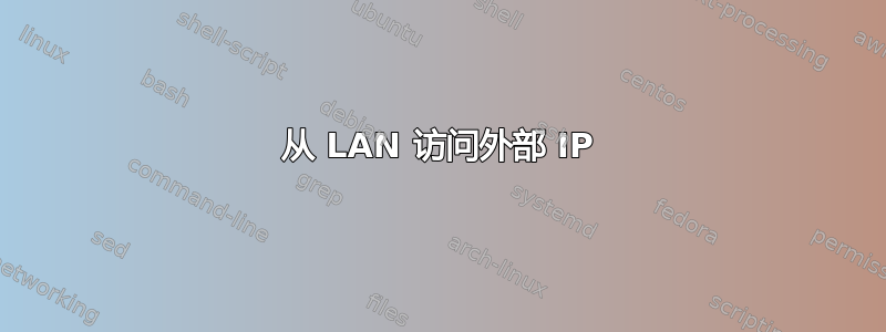 从 LAN 访问外部 IP