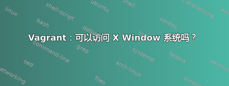 Vagrant：可以访问 X Window 系统吗？