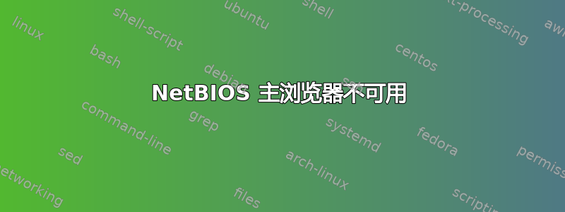 NetBIOS 主浏览器不可用