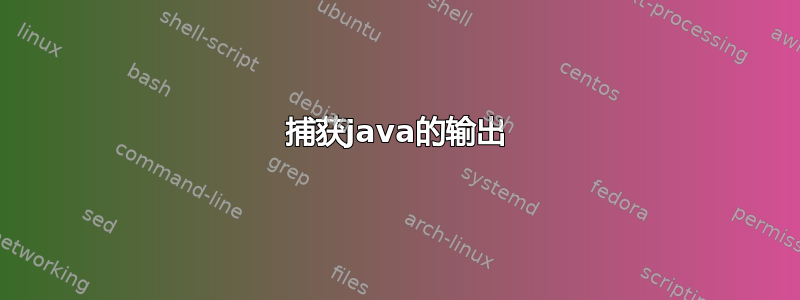 捕获java的输出