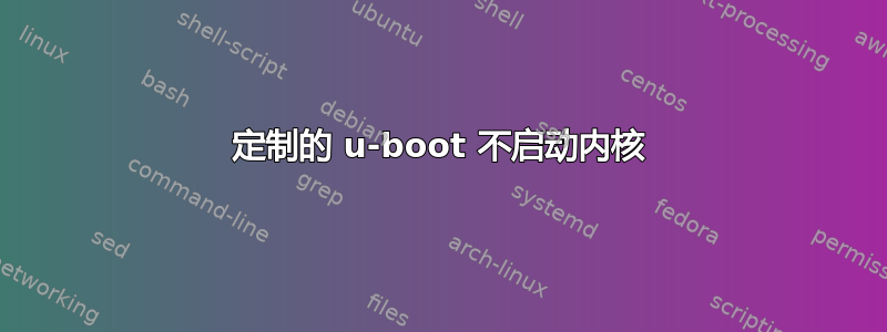 定制的 u-boot 不启动内核