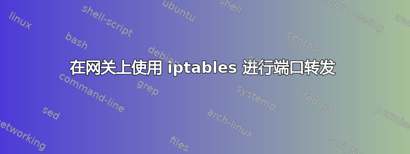 在网关上使用 iptables 进行端口转发