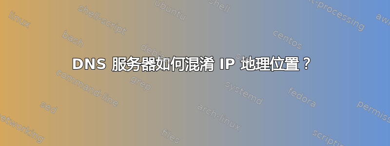 DNS 服务器如何混淆 IP 地理位置？