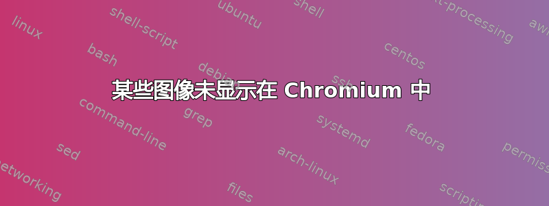 某些图像未显示在 Chromium 中